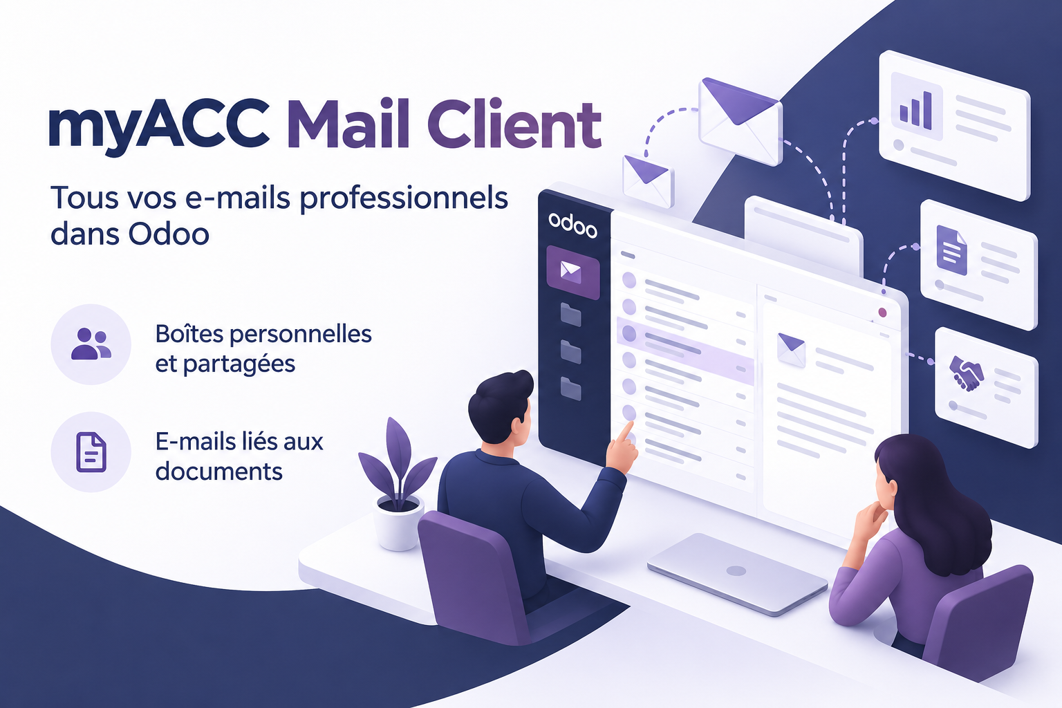 Tous vos e-mails professionnels — dans Odoo
