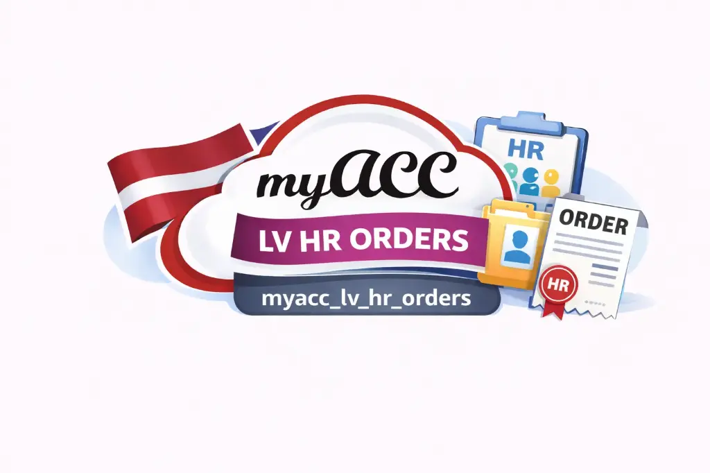 myACC Darbinieku rīkojumi (myacc_lv_hr_orders)